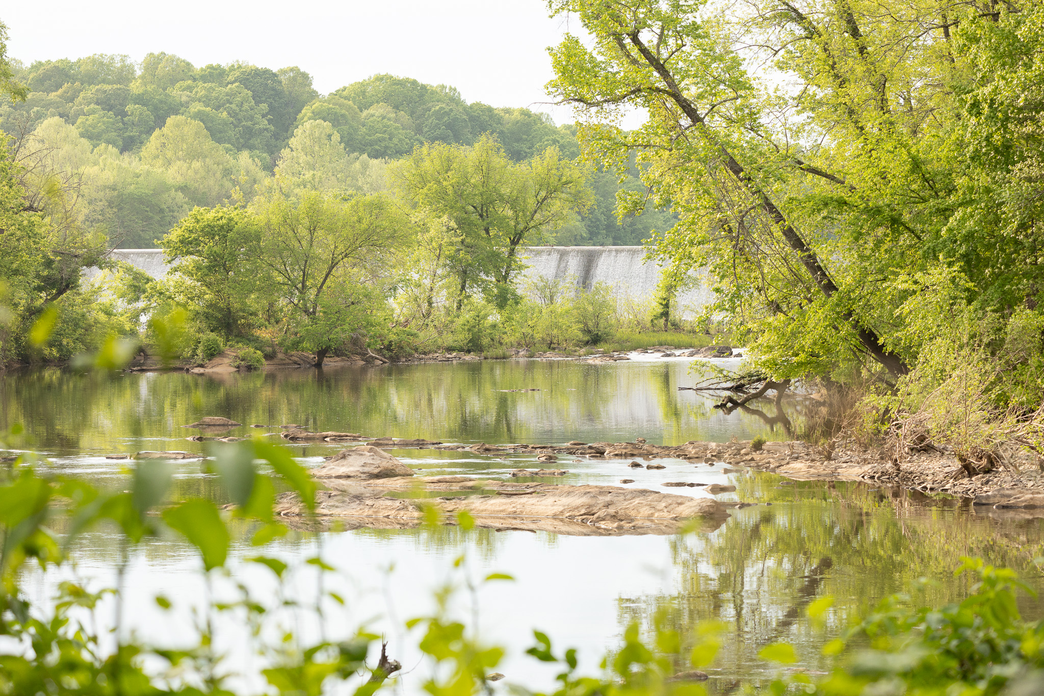 Saxapahaw River and Dam